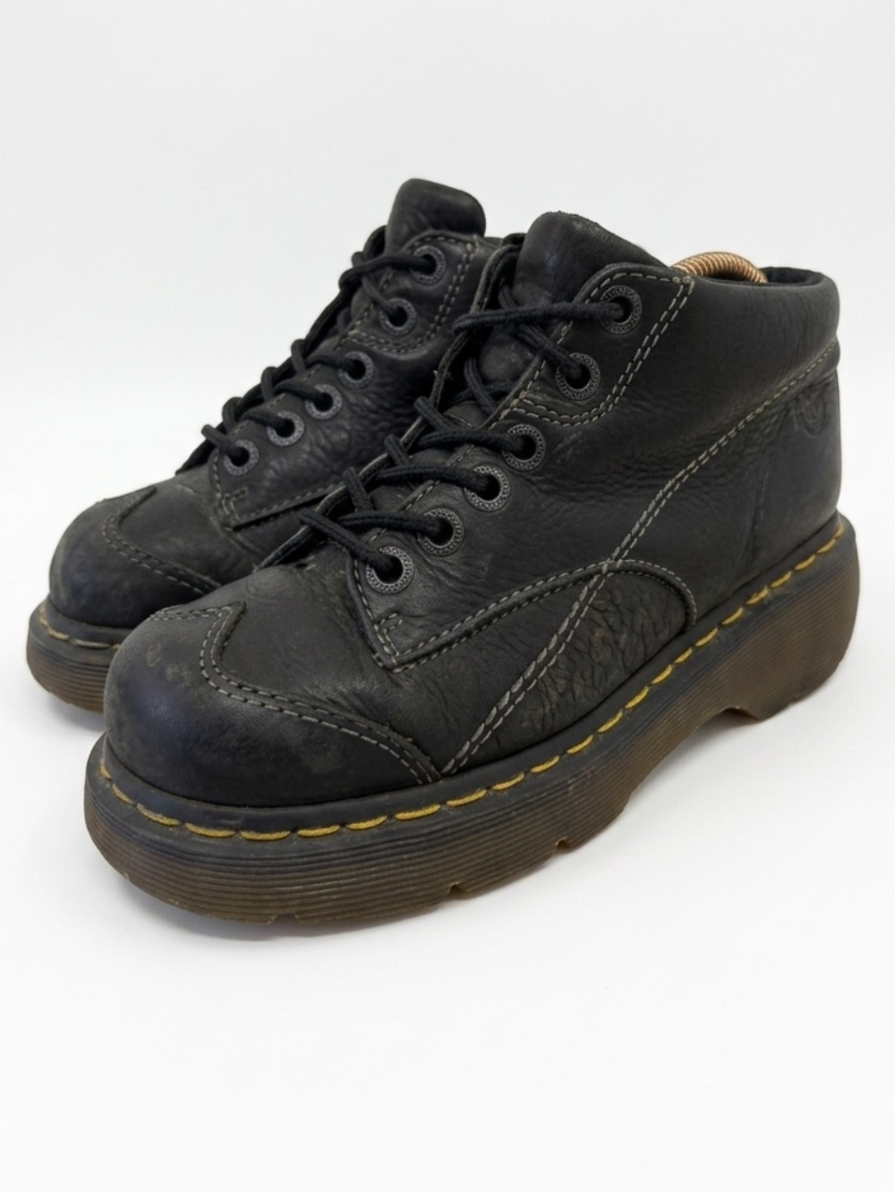Dr. Martens Vintage Y2K 12278 Black Leather Daisy Ankle Boots Sz US 6